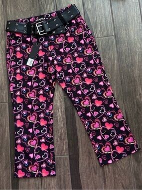I.AM.GIA NWT Rylee Heart Belted Capris. Size m